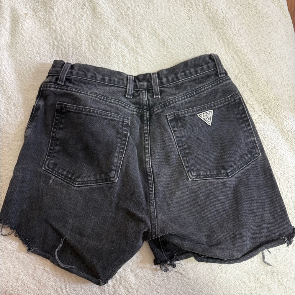 Guess Women's Dark Gray Jean Shorts